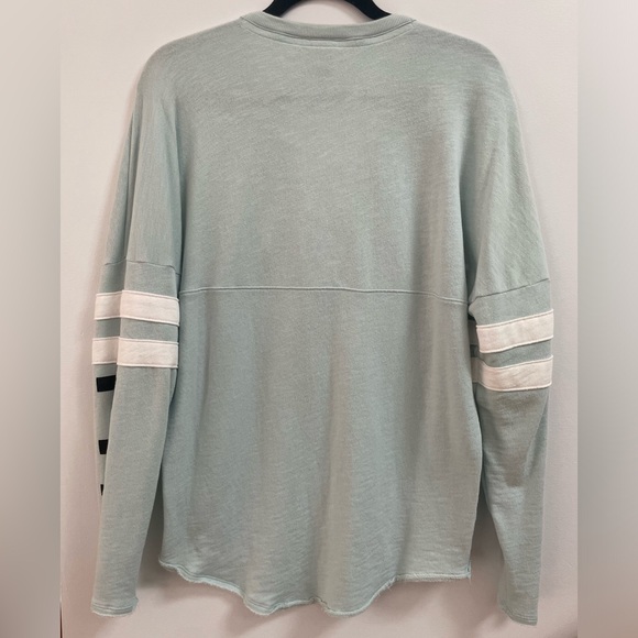 Victoria’s Secret PINK Lace Up Varsity Crew Pullover - Picture 2 of 7